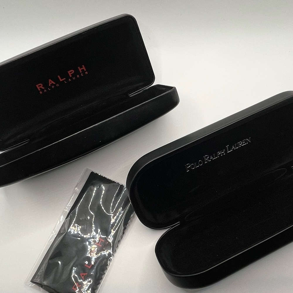 RALPH LAUREN Sunglasses Case + Dust Cloth + Polo Ralph Lauren Glasses Case